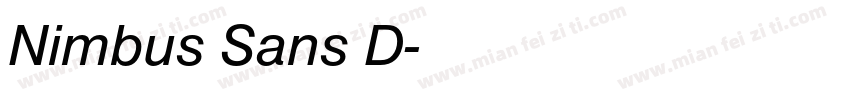 Nimbus Sans D字体转换